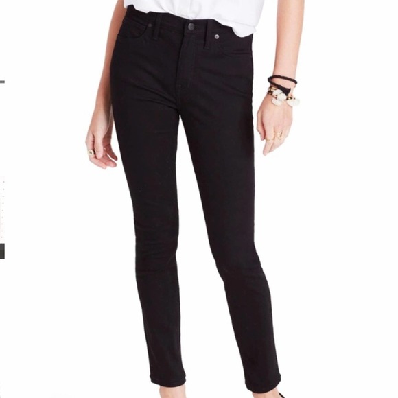 Madewell 9” High-Rise Skinny Black Jeans NWOT 24T - Picture 1 of 7